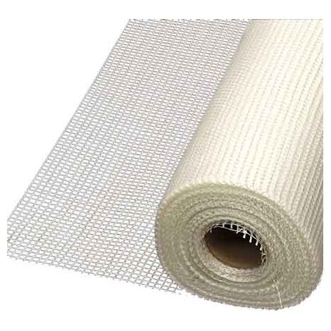 Red de enlucido de fibra blanca 5x5 50 m H.100 Pesada