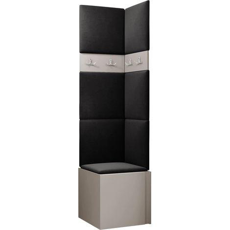 Conjunto para recibidor Pinis XXI, Manila 18, 186x42x46cm, Tapiz, Aglomerado laminado, Colocada, Montada en la pared