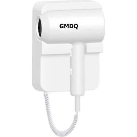 Sèche-cheveux puissant 1300 W pour la maison, l'hôtel et la salle de bain, air chaud et froid, 220 V, fixation murale, blanc (1/5)