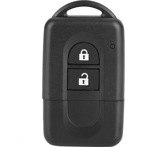 Couverture de porte-clés à 2 bouton, boîtier à distance de taille compacte, ABS Nissan Lightweight Note pour Micra Qashqai X-Trail (1/5)