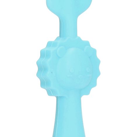 Spatule en Silicone Doux pour Crème de Change Bébé - Applicateur Ventouse Anti-Érythème Fessier Bleu (1/5)