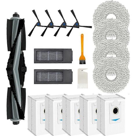 Filtre pour aspirateur brosse pour aspirateur Filtre de brosse pour aspirateur filtre de Accessoires Kit pour ECOVACS DEEBOT X2 Omni E/X2 Combo Robot Aspirateur – Main Brosse – Side Brosse – HEPA Filt (1/5)