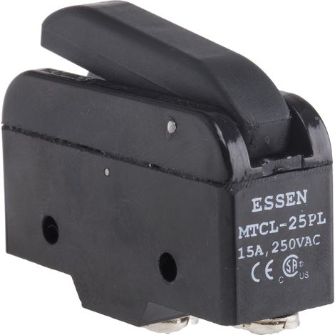 Microrupteur RS PRO Levier, 1 RT, 15 A, Vis 250V c.a. ( Prix pour 1 ) (1/2)