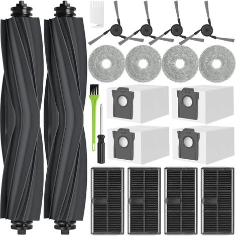 L40 Ultra Accessoires pour Dreame L10s Ultra Gen 3 / X40 Ultra Complete/Mova P50 Pro Ultra / X40 Ultra Pièces de Rechange 4 Sacs à Poussière 2 Brosse Principale 4 Chiffons 4 Filtres 4 Brosse Latérale (1/5)