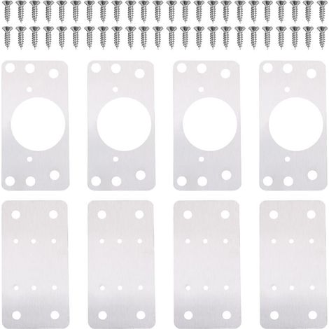 Furniture hinge repair plates, fixing screws, reinforcement for doors, cabinets, kitchens, shelves (1/5)