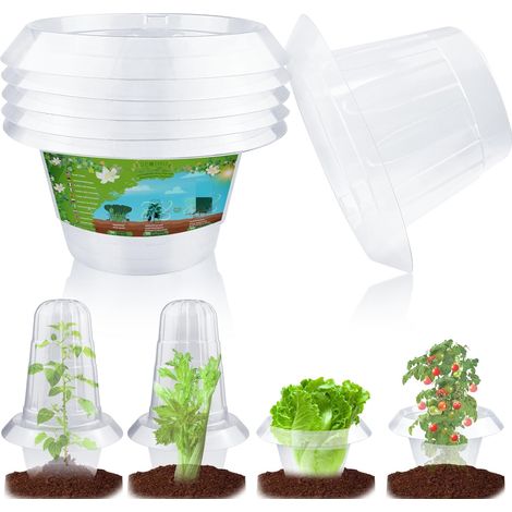 Collari Cerchi Antilumache 6 Pezzi Protezione Piante Verdure (1/5)