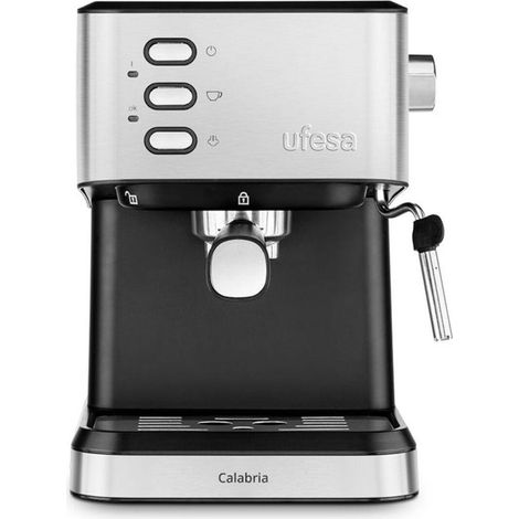 Ufesa Calabria Espressomaschine schwarz Edelstahl