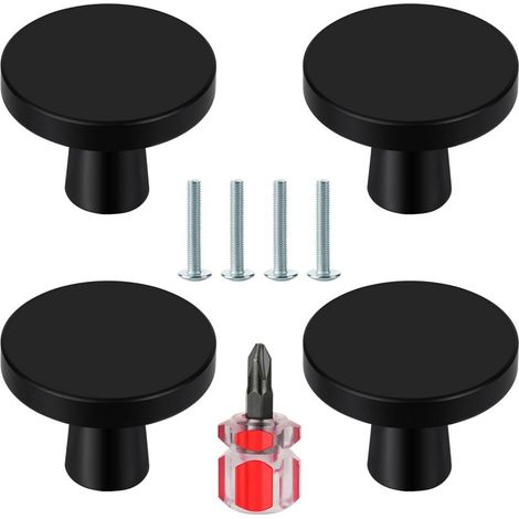 Juego de 4 tiradores para muebles, tiradores para puertas de cocina, aptos para tocadores, con destornillador