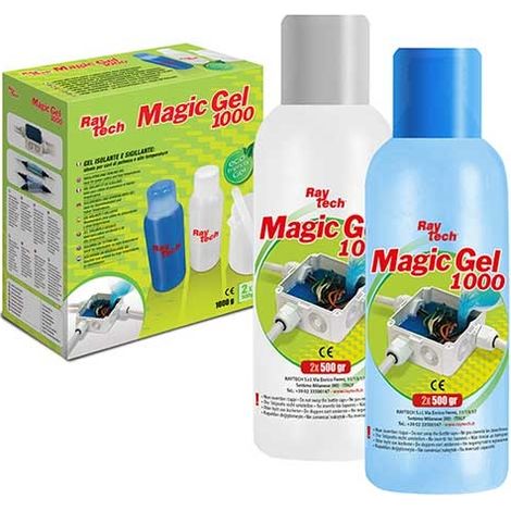 Gel bicomponente isolante e sigillante IP68 per sistemi di connessioni elettriche Raytech MAGIC GEL 1000