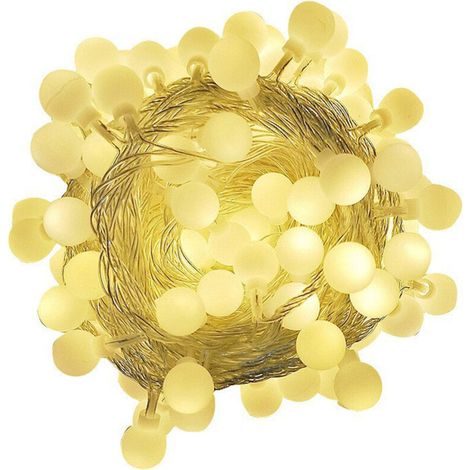 m lange Lichterkette mit 20 LED-Kugeln (USB) für Schlafzimmer, Weihnachten, Partys, Camping, Hängedekoration (1/5)