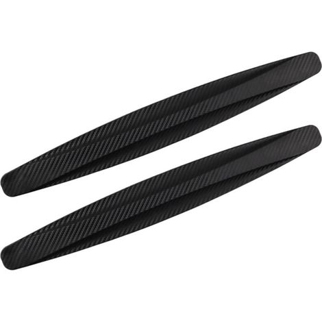Deux bandes de protection pour pare-chocs de voiture, destinées à protéger les coins contre les rayures et les impacts.(noir) (1/4)