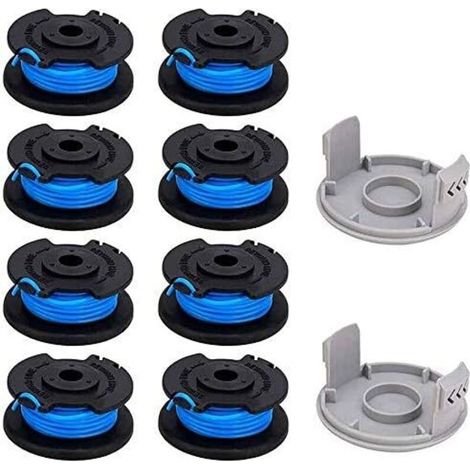 Ersatzspulen für Rasentrimmer, 10er-Packung mit 0,065 Zoll (1,65 mm) Faden, kompatibel mit Ryobi