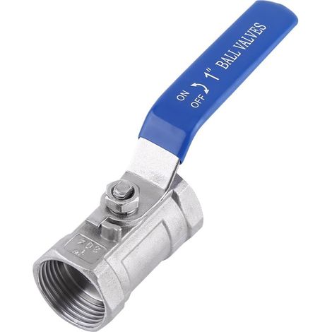 1 Pouce Vanne à Bille Femelle en Acier Inoxydable 304 avec Poignée Isolante Vanne à Boisseau Sphérique Inox(1"BSP) (1/4)