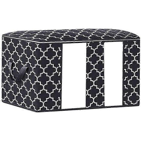Sac de rangement pour vêtements, couette et literie avec fermeture éclair-Black 45x45x20cm B
