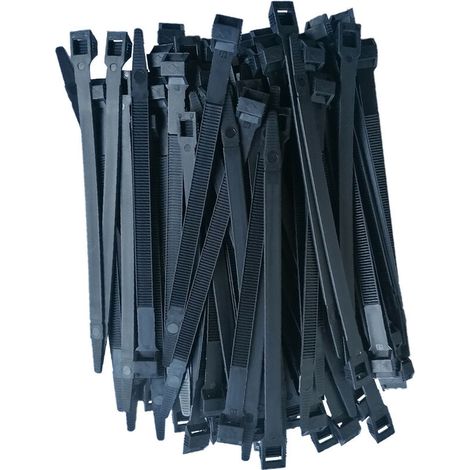 Colliers serre-cables attache fils 9.0 x 180 mm - 100 pièces (1/2)