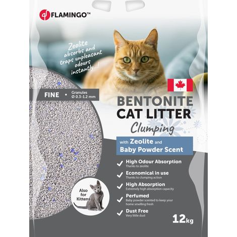 LITIERE PER GATTO Profumo Talco con Zeolite Blu 12KG