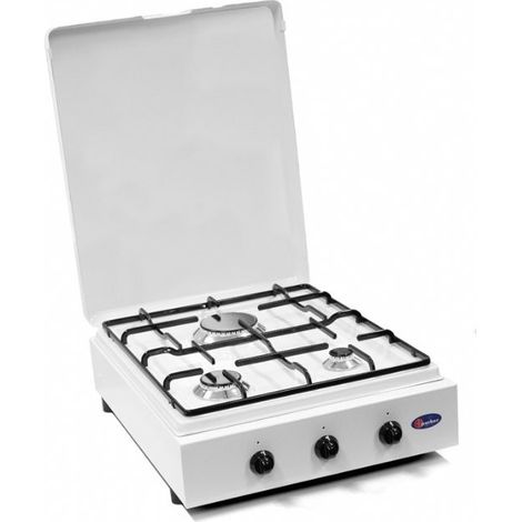 Fornello a Gas Gpl / Metano 3 fuochi con Valvola di Sicurezza Piano Estraibile MOD. 330GPS Gpl (1/2)