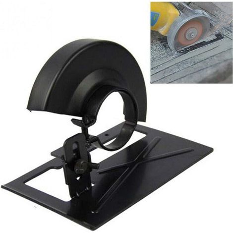Support de Meuleuse d'Angle - Pour Découpe Bois - Réglable 2 à 3 cm - Compatible Meuleuses 100 mm - Métal Renforcé - 1 Pièce