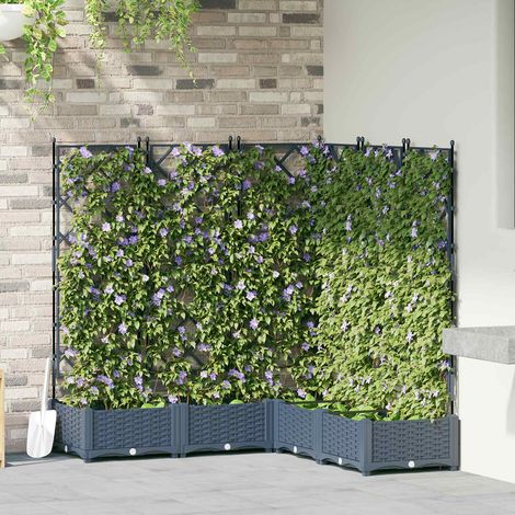 Teenpull – Garten-Pflanzgefäß 5 Stk. Grau 120 x 120 x 125,5 cm PP (1/5)