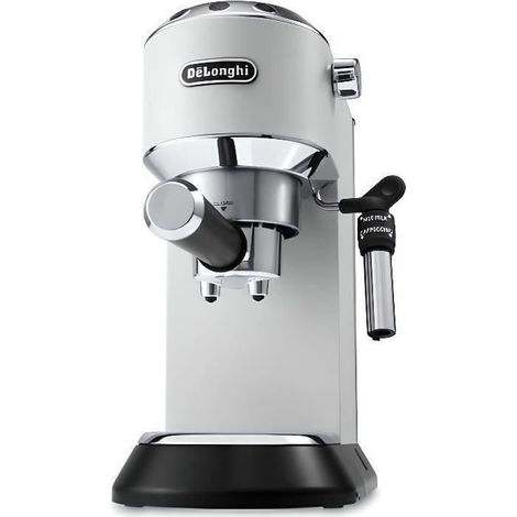Delonghi – Cafetière à dosettes De'Longhi Dedica EC 685.W – Pression 15 bars – Capacité 1,1 L – Système Cappuccino intégré – Design compact 15 cm (1/5)
