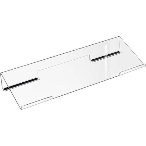 Support de clavier en acrylique transparent, inclinable et ergonomique pour une frappe améliorée - Rehausseur de pieds pour clavier d'ordinateur portable et de bureau A