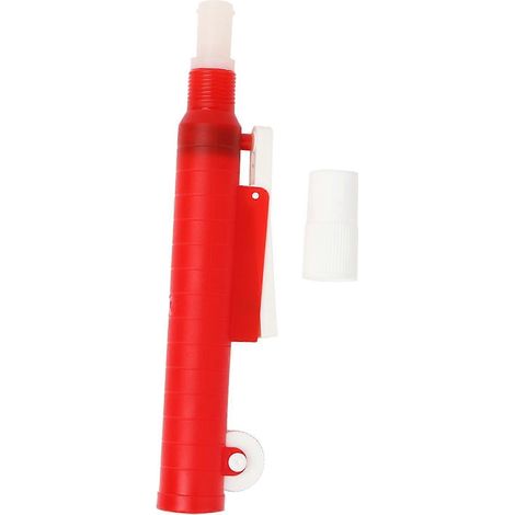 Pompe à pipeter pour le remplissage de pipettes jetables en plastique et en verre, 25 ml, rouge