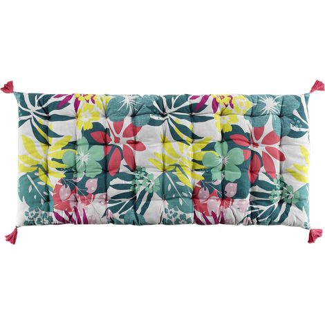 Coussin de sol ou Matelas de sol pompons Hawaina