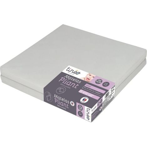 TINEO Matelas pliant 2 parties 60x120x4cm