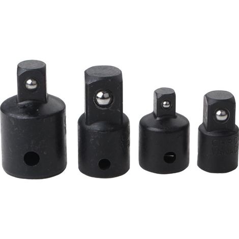 Adaptateur à douille 4pcs, Augmentateurs et Réducteurs Adaptateur à Cliquet, Pour Douilles et Embouts 1/2" 3/8" 1/4" Outils (1/5)