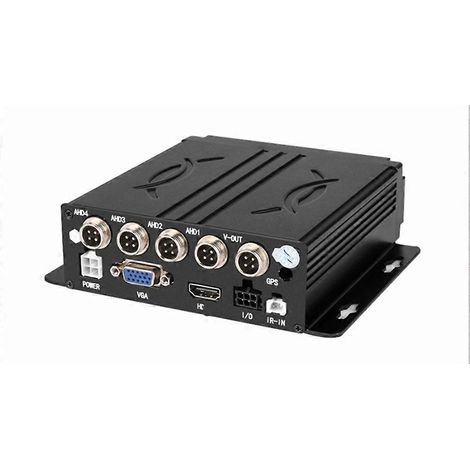 AHD-Auto-DVR mit 4 Kanälen, 1080p, AHD, SD-Kamera, Videorekorder mit Echtzeit-Anzeige, 12–36 V (1/5)