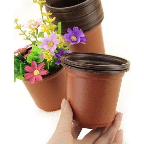 50 Pots de Plantes en Plastique Pots de semences de 15 cm Pots de semis Parfaits pour Le Jardinier (1/4)