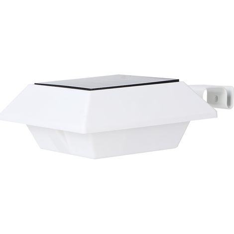 Lámpara solar impermeable para vallas con 6 LED para jardín, seguridad y decoración exterior. (1/5)