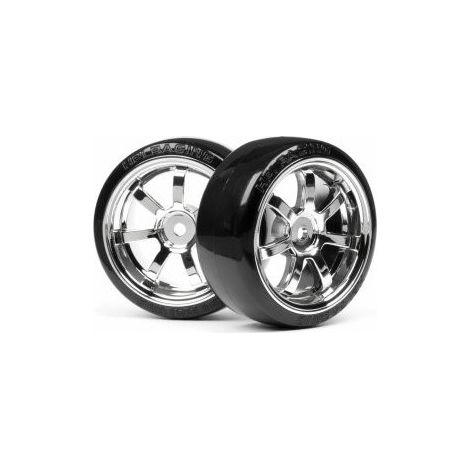 T-DRIFT TIRE 26mm RAYS 57S-PRO WHEEL CHROME