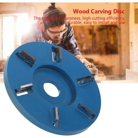 Disque de Sculpture sur Bois, Roues pour meuleuse d'angle Roues et disques abrasifs Acier 6 Dents Puissance Outil de Fraisage Meuleuse d'angle Accessoires pour Le Travail du Bois(Lame (1/3)