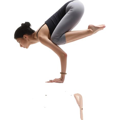 Sgabello per la testa da yoga, in legno resistente, 61 x 46 x 25 cm, supporta fino a 136 kg, superficie antiscivolo, adatto a diverse pratiche yoga. (1/5)