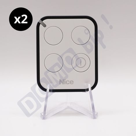 Lot de 2 télécommandes nice on3ebd - émetteur à code tournant one3 bd bidirectionnel - 433,92 mhz (1/5)