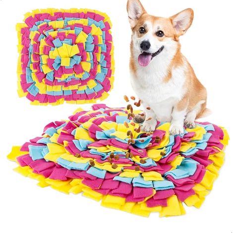 Dog / Cat / Rabbit / Puppy / Dog Search Mat in Fleece, Intelligence Dog Games for Small and Medium Animals, 35 x 35 cm (1/5)