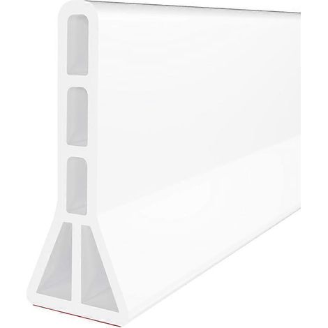 Barrière anti-éclaboussures de douche de 10 cm de haut, protection anti-éclaboussures de 150 cm, compatible avec les seuils de douche sans seuil. (1/5)