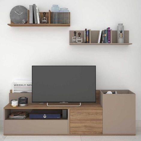 Meuble tv Boost 180cm - beige/gris (1/5)