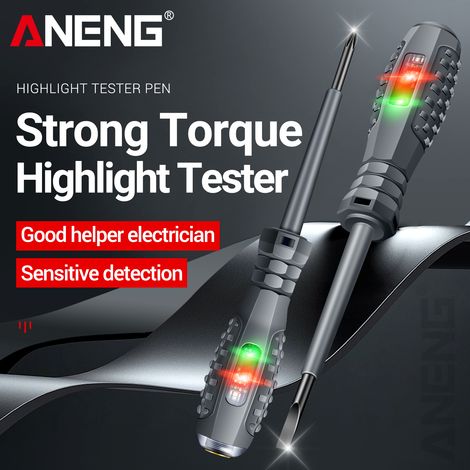 Eosnow ANENG B05 Lot de 2 tournevis cruciformes/mots testeurs électriques, multifonctions pour la maison, avec indicateur, outils d'électricien (1/5)