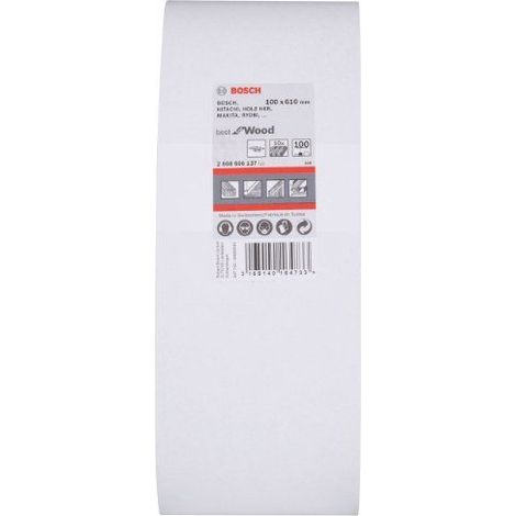 Bosch Sanding belts PRO X440 Sanding Belt 100 x 610mm G100 10 pcs 2608606137