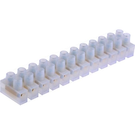 Bornier de raccordement RS PRO, 12 pôles , A visser, 4mm², 3 24A ( Prix pour Paquet de 5 )