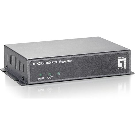 PoE-Repeater Level POR-0100 PoE-Stromversorgung Metall (1/2)