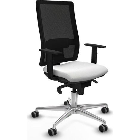 Piqueras y Crespo Horna Silla de oficina blanca ergonómica (1/3)