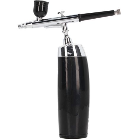 Kit Aérographe Sans Fil Pistolet Pulvérisateur Rechargeable USB Esthétique Stable Portable avec Godet à Peinture Pipette Noir (1/5)