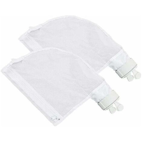 Pool-Reinigungsbeutel, 2er-Pack Nylon-Filterbeutel mit Reißverschluss und Ersatzfilter für Polaris 280/480 TRIMEC Poolreiniger