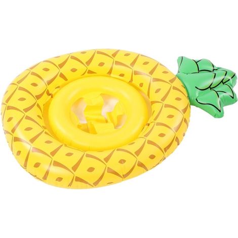 Yellow inflatable float for baby and child, fun pool seat (1/5)