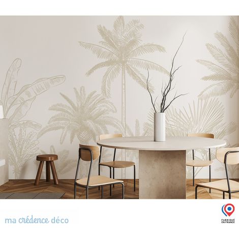 Papier peint : Palmiers colorés - Intissé - L.300 x H.280 cm (1/5)