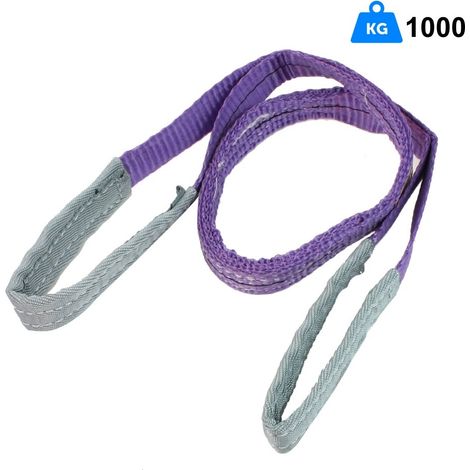 CINGHIE BRACHE FASCE DI SOLLEVAMENTO A DOPPIO STRATO VIOLA PORTATA MAX 2000 KG misura 30 mm X 2 m