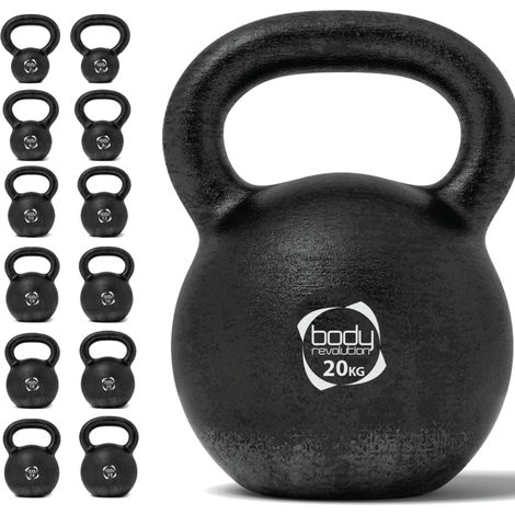 20 kg Gusseisen Kettlebell Body Revolution – Heimfitness